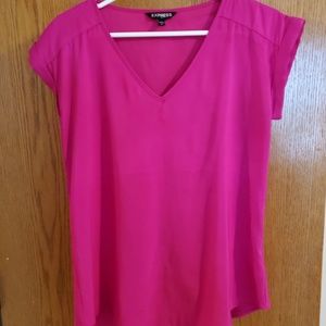Express Sz Sm Vneck Dress T-shirt